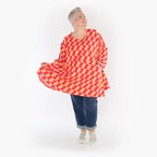 A-Form Shirt von AKH Fashion aus Baumwolle, ausgefallene, zeitlose Lagenlook Mode