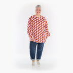 AKH Fashion Shirt in gerader Form, aus Baumwolle, 1427.06987, Pink/Cognac, Kariert, Schick
