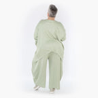  A-Form Bigshirt von AKH Fashion aus Viskose, 1429.07013, Apfelgrün, Schick, Modern, Bequem
