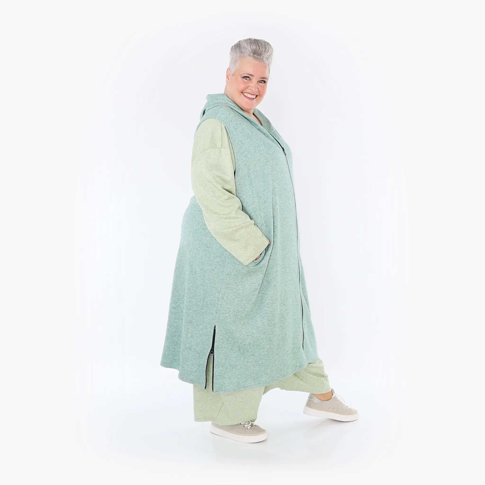  AKH Fashion Weste in gerader Form, aus Viskose, 1429.06879, Mint, Schick, Modern, Bequem