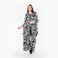  A-Form Jacke von AKH Fashion aus Materialmix, 1433.06842, Schwarz/Weiß, Schick, Modern