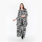  A-Form Jacke von AKH Fashion aus Materialmix, 1433.06842, Schwarz/Weiß, Schick, Modern