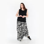  Ballonrock von AKH Fashion aus Materialmix, 1433.07559, Schwarz/Weiß, Schick, Modern