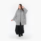  AKH Fashion Jacke in gerader Form, aus Baumwolle, 1444.06550, Schwarz/Weiß, Schick, Schick