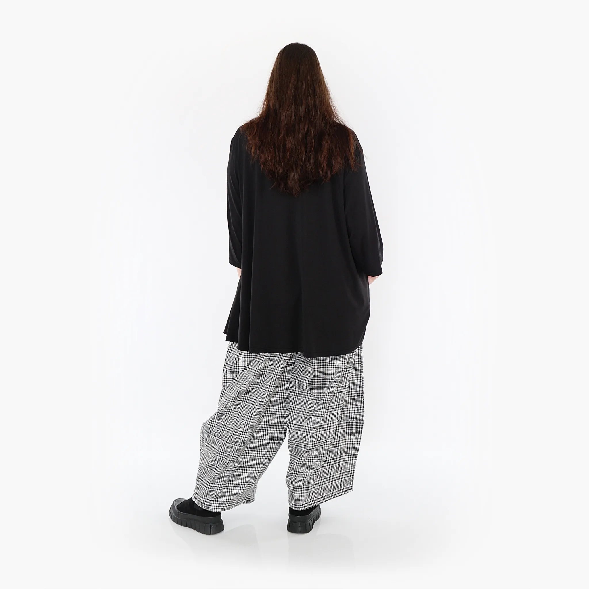  Ballonhose von AKH Fashion aus Baumwolle, 1444.07032, Schwarz/Weiß, Schick, Modern, Bequem