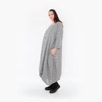  Ballonkleid von AKH Fashion aus Baumwolle, 1444.07033, Schwarz/Weiß, Schick, Modern