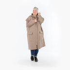  A-Form Mantel von AKH Fashion aus Materialmix, 1448.07044, Cognac, Kariert, Schick, Schick
