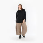  Ballonhose von AKH Fashion aus Materialmix, 1448.08069, Cognac, Kariert, Schick, Modern