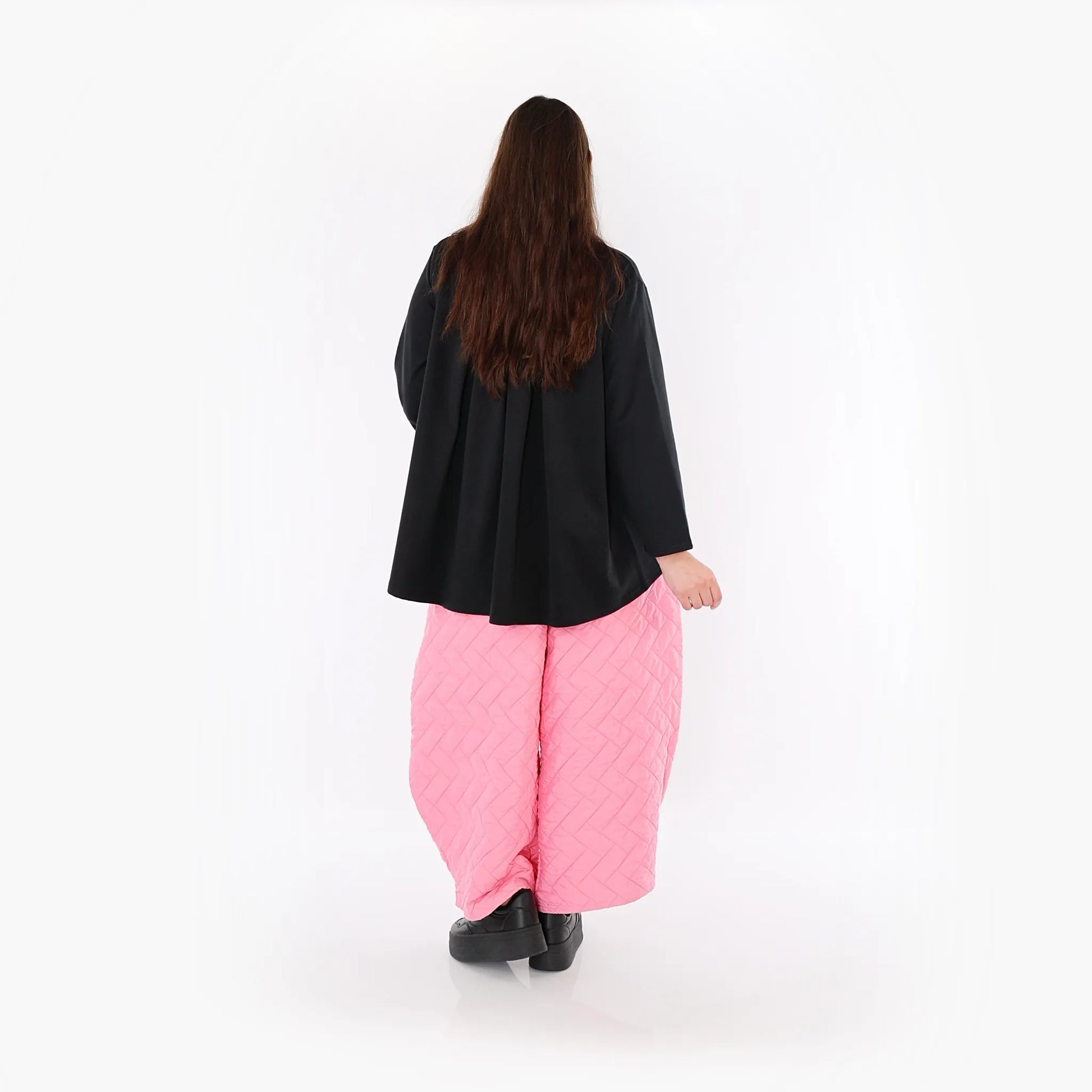  Ballonhose von AKH Fashion aus Materialmix, 1448.08069, Pink, Kariert, Schick, Modern