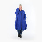  Ballonmantel von AKH Fashion aus Materialmix, 1450.00142, Royalblau, Jacquard, Schick