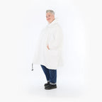  Ballonjacke von AKH Fashion aus Materialmix, 1450.07045, Weiß, Jacquard, Schick, Modern