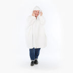  Ballonjacke von AKH Fashion aus Materialmix, 1450.07045, Weiß, Jacquard, Schick, Modern