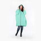  Ballonjacke von AKH Fashion aus Materialmix, 1450.07045, Mintgrün, Jacquard, Schick