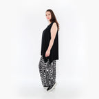  Ballonhose von AKH Fashion aus Materialmix, 1452.08069, Schwarz/Weiß, Abstrakt, Schick