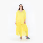  A-Form Bigshirt von AKH Fashion aus Materialmix, 1457.06862, Gelb, Ausgefallen, Zeitlos