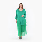  A-Form Bigshirt von AKH Fashion aus Materialmix, 1457.06862, Grün, Ausgefallen, Zeitlos