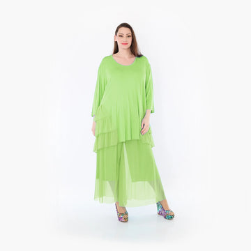  AKH Fashion Hose in gerader Form, aus Materialmix, 1457.07047, Lime, Ausgefallen, Zeitlos