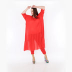  A-Form Kleid von AKH Fashion aus Materialmix, 1457.07048, Rot, Ausgefallen, Zeitlos