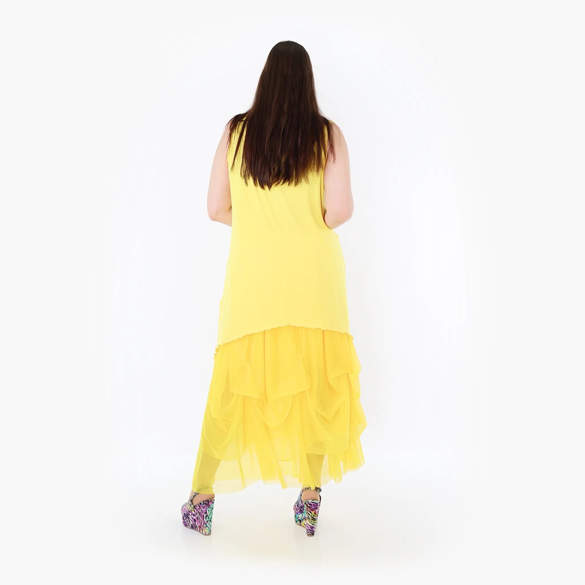  Ballonrock von AKH Fashion aus Materialmix, 1457.07049, Gelb, Ausgefallen, Zeitlos, Schick