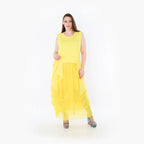  Ballonrock von AKH Fashion aus Materialmix, 1457.07049, Gelb, Ausgefallen, Zeitlos, Schick