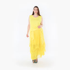  Ballonrock von AKH Fashion aus Materialmix, 1457.07049, Gelb, Ausgefallen, Zeitlos, Schick