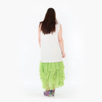  Ballonrock von AKH Fashion aus Materialmix, 1457.07049, Lime, Ausgefallen, Zeitlos, Schick