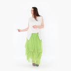  Ballonrock von AKH Fashion aus Materialmix, 1457.07049, Lime, Ausgefallen, Zeitlos, Schick