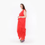  Ballonrock von AKH Fashion aus Materialmix, 1457.07049, Rot, Ausgefallen, Zeitlos, Schick