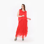  Ballonrock von AKH Fashion aus Materialmix, 1457.07049, Rot, Ausgefallen, Zeitlos, Schick