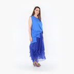  Ballonrock von AKH Fashion aus Materialmix, 1457.07049, Royalblau, Ausgefallen, Zeitlos