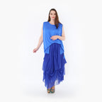  Ballonrock von AKH Fashion aus Materialmix, 1457.07049, Royalblau, Ausgefallen, Zeitlos