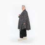  A-Form Cardigan von AKH Fashion aus Baumwolle, 1463.07040, Schwarz/Grau, Kariert, Schick