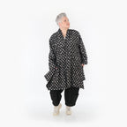  A-Form Cardigan von AKH Fashion aus Baumwolle, 1463.07040, Schwarz/Grau, Kariert, Schick