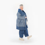  AKH Fashion Jacke in gerader Form, aus Baumwolle, 1463.07053, Jeansblau/Grau, Kariert