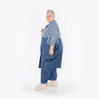  Ballonmantel von AKH Fashion aus Baumwolle, 1463.07055, Jeansblau/Grau, Kariert, Schick