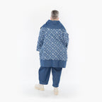  AKH Fashion Jacke in gerader Form, aus Baumwolle, 1464.07053, Jeansblau/Grau, Raute
