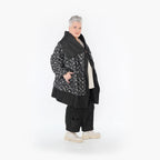  AKH Fashion Jacke in gerader Form, aus Baumwolle, 1464.07053, Schwarz/Grau, Raute, Schick