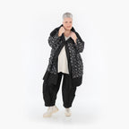  AKH Fashion Jacke in gerader Form, aus Baumwolle, 1464.07053, Schwarz/Grau, Raute, Schick