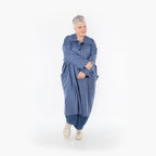  AKH Fashion Mantel in gerader Form, aus Baumwolle, 1465.07041, Jeansblau, Ausgefallen
