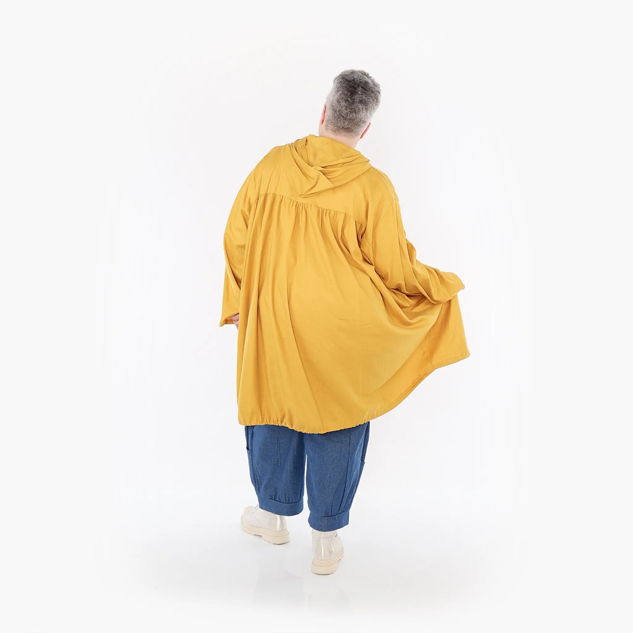  AKH Fashion Jacke in gerader Form, aus Baumwolle, 1465.07045, Honig, Ausgefallen, Zeitlos