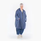 AKH Fashion Jacke in gerader Form, aus Baumwolle, 1465.07045, Jeansblau, Ausgefallen