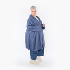  AKH Fashion Jacke in gerader Form, aus Baumwolle, 1465.07045, Jeansblau, Ausgefallen
