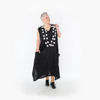  A-Form Kleid von AKH Fashion aus Viskose, 1468.07056, Schwarz, Ausgefallen, Zeitlos