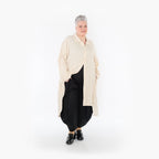  A-Form Mantel von AKH Fashion aus Viskose, 1468.07057, Beige, Ausgefallen, Zeitlos, Schick
