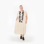  A-Form Kleid von AKH Fashion aus Viskose, 1468.07058, Beige, Ausgefallen, Zeitlos, Schick