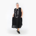  A-Form Kleid von AKH Fashion aus Viskose, 1468.07058, Schwarz, Ausgefallen, Zeitlos
