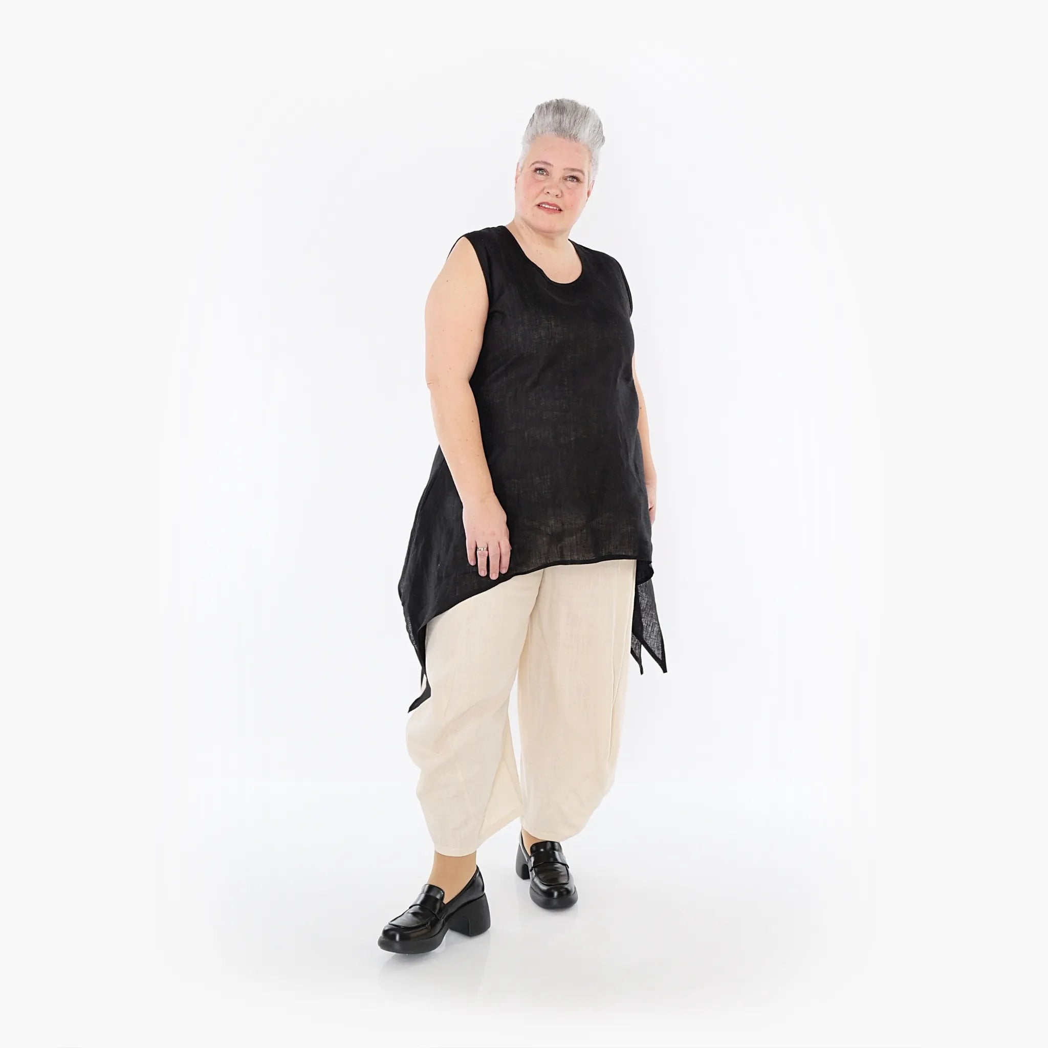  Ballonhose von AKH Fashion aus Viskose, 1468.08069, Beige, Ausgefallen, Zeitlos, Schick