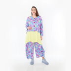  AKH Fashion Jacke in gerundeter Form, aus Viskose, 1469.00130, Multicolor, Farbmix, Schick