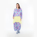  AKH Fashion Jacke in gerundeter Form, aus Viskose, 1469.00130, Multicolor, Farbmix, Schick