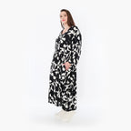  Ballonkleid von AKH Fashion aus Viskose, 1471.07064, Schwarz/Weiß, Muster, Ausgefallen